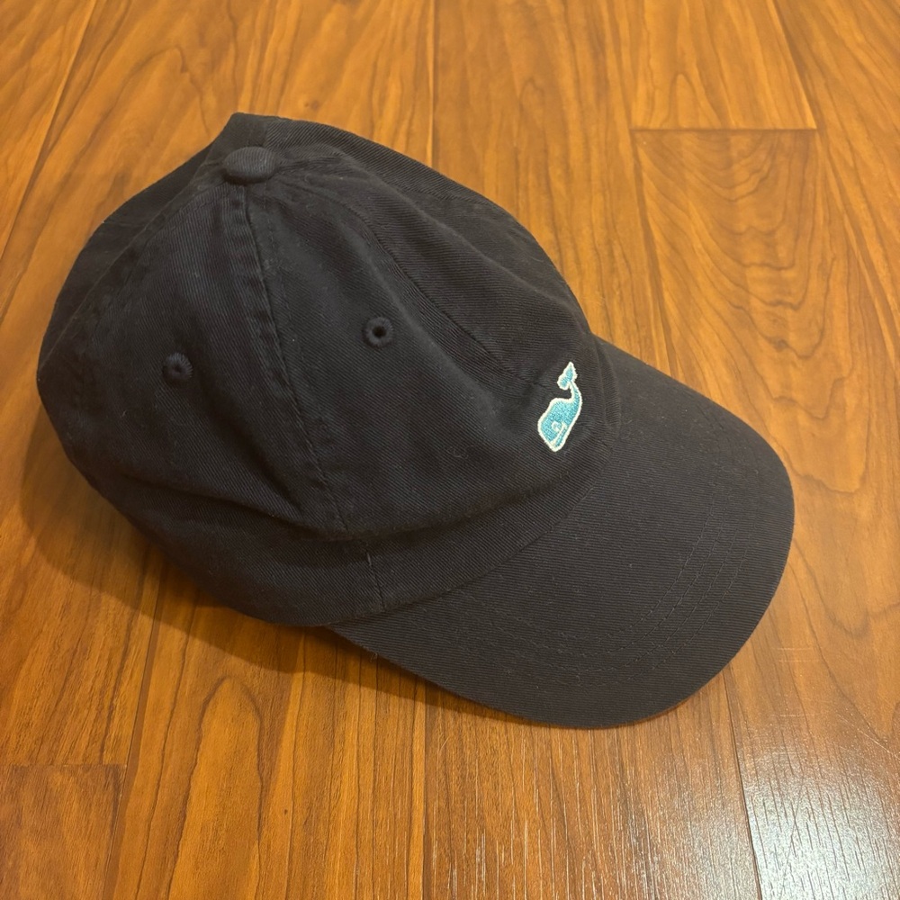 Vineyard Vines Blue Baseball Hat Cap Logo and Whale Embroidery Lacrosse Lining